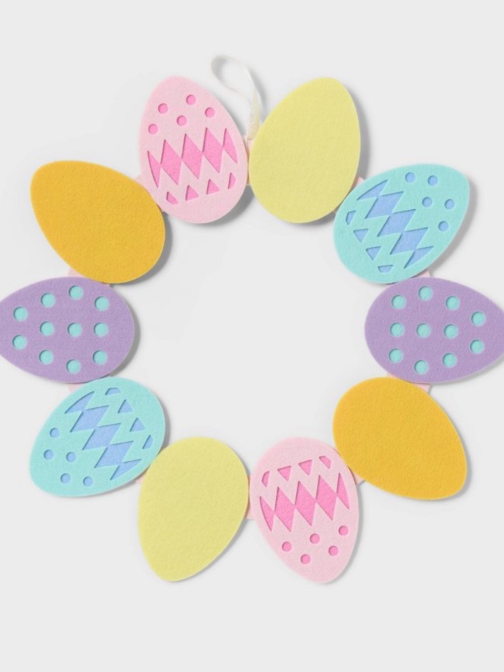 New! Easter Egg Pastel Colors Felt Wreath, Target Spritz Spring 2026